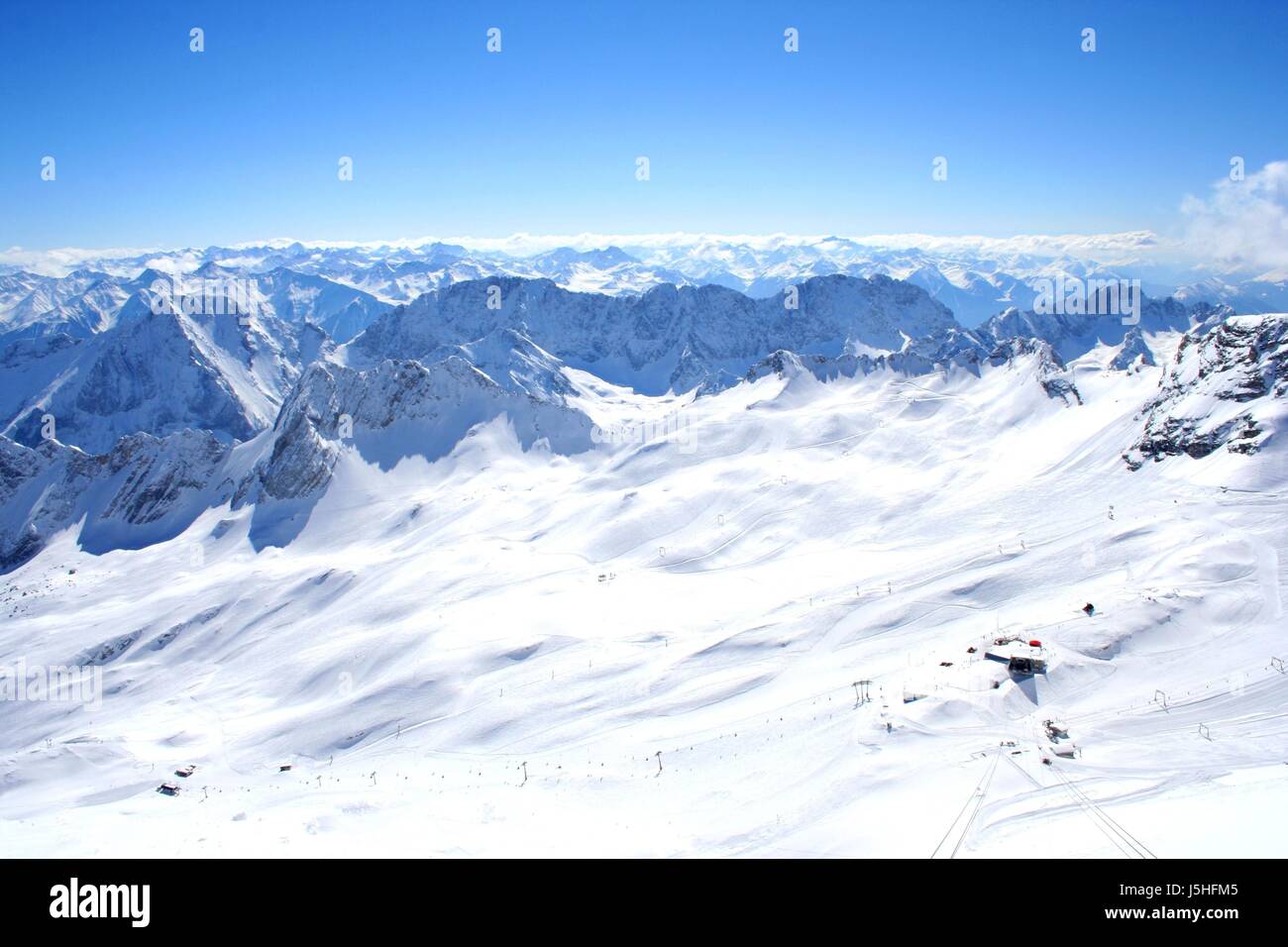 Ski-zugspitzplatt Stockfoto