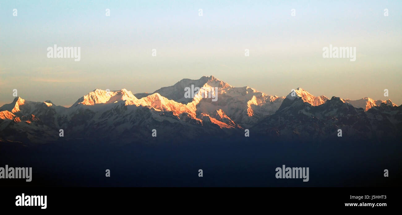 Indien Nepal Berg Himalaja Indien Nepal mailing-Abteilung Aufstieg Berg Stockfoto