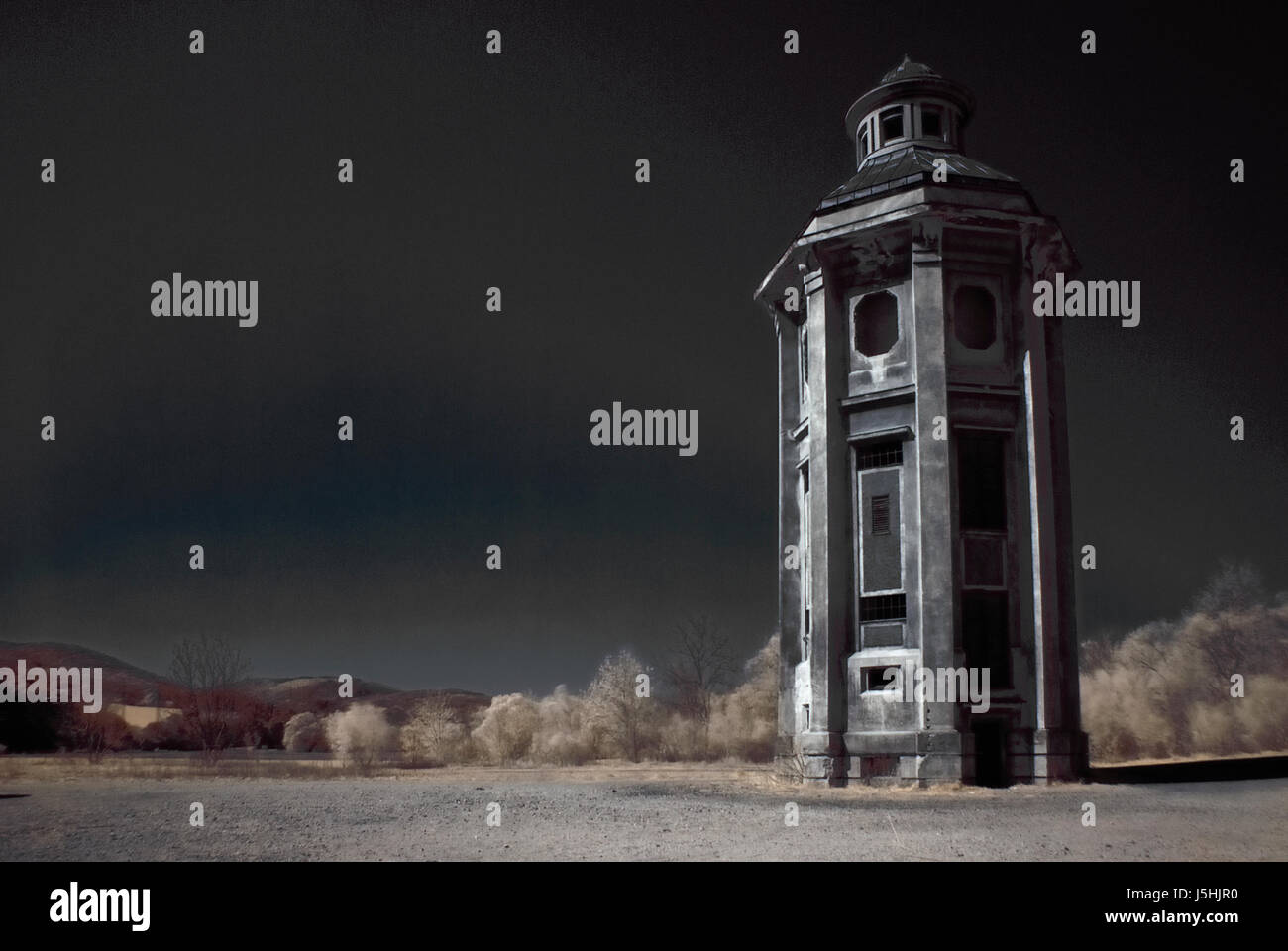 TurmIndustrie Kraftwerk Ruine Fabrik Arbeitsstil der Konstruktion