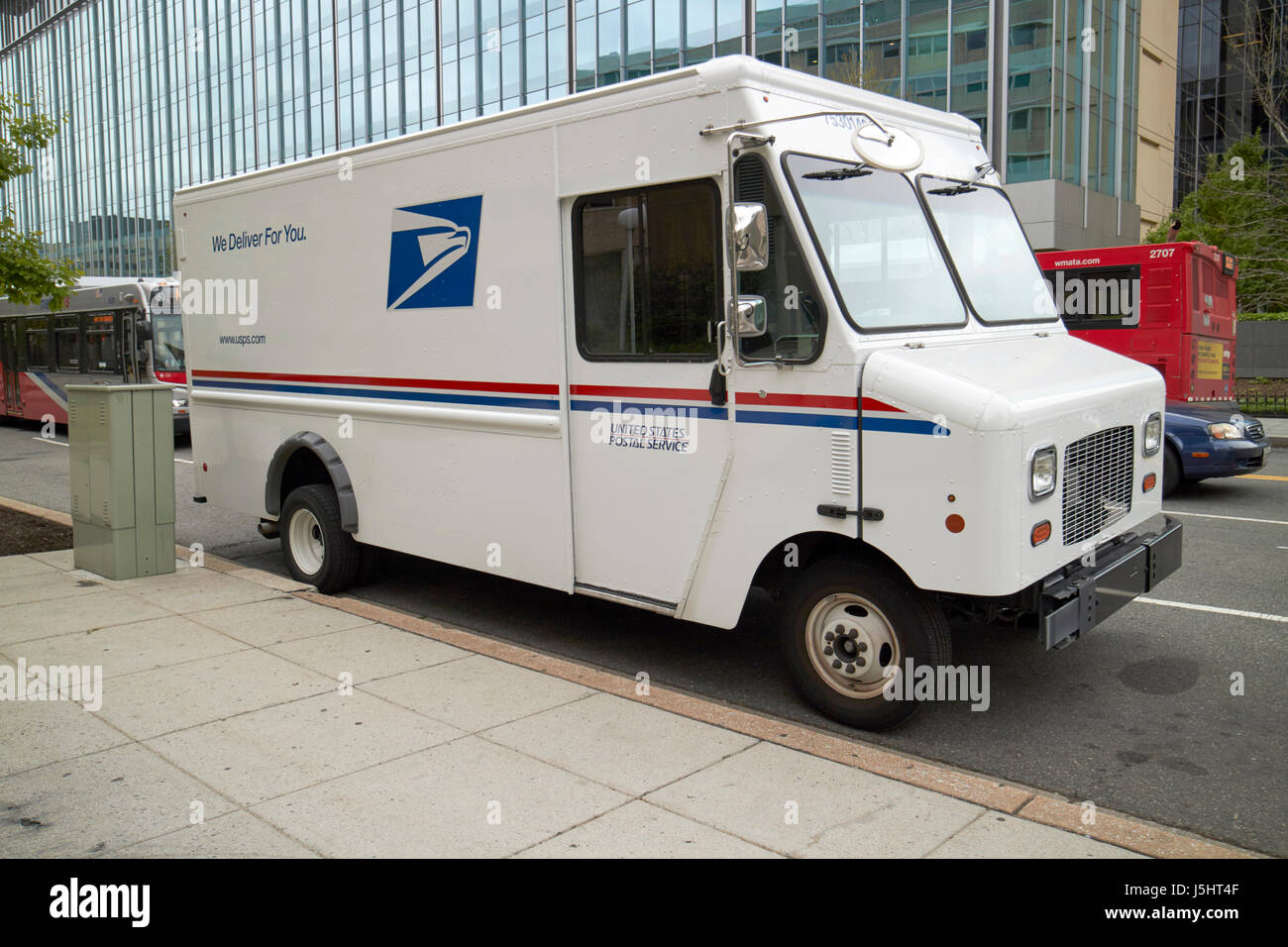 Vereinigte Staaten Postservice 2 Tonne Brot LKW Lieferwagen Washington DC USA Stockfoto