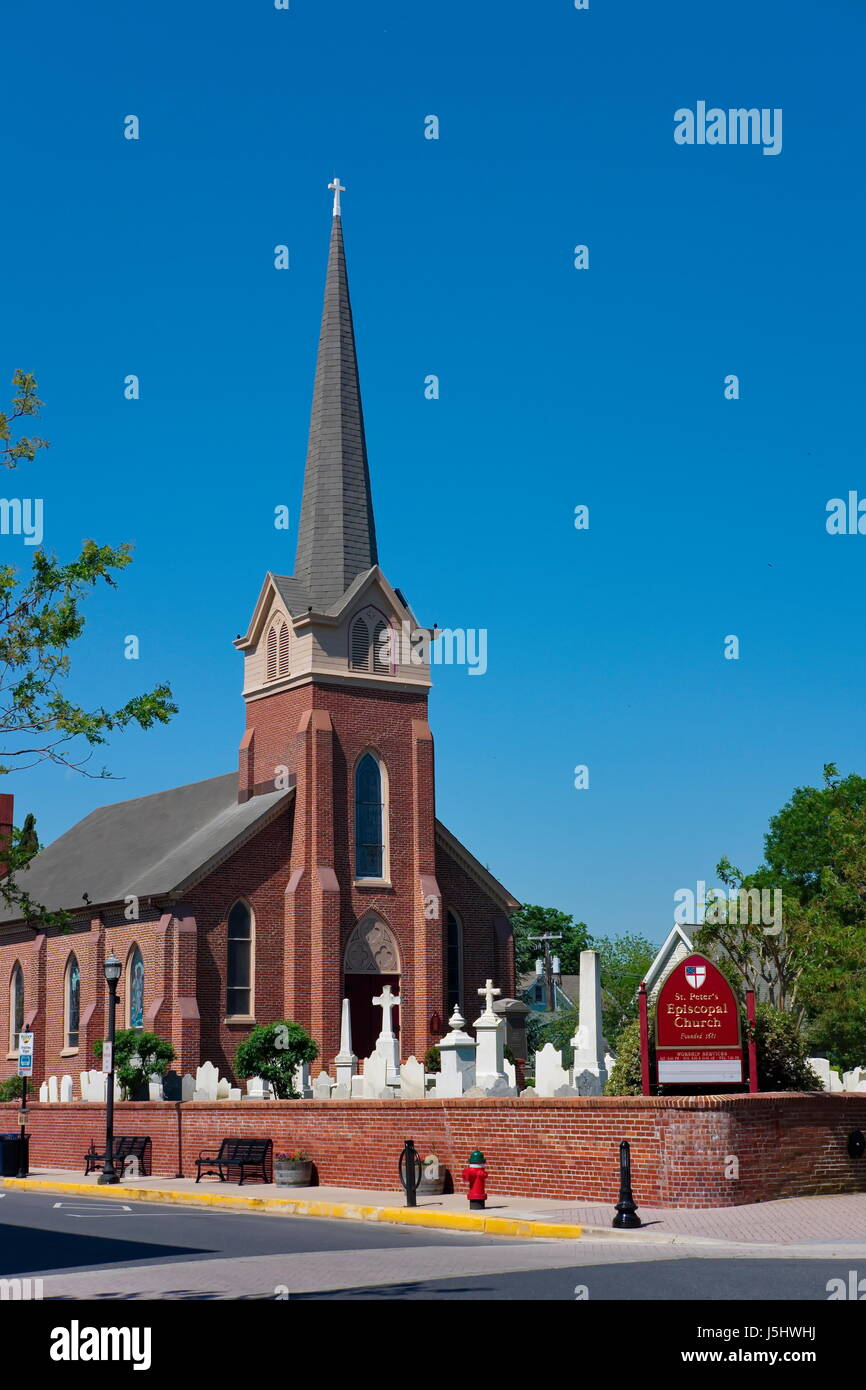 St. Peter es Episcopal Church, Lewes, Delaware Stockfoto