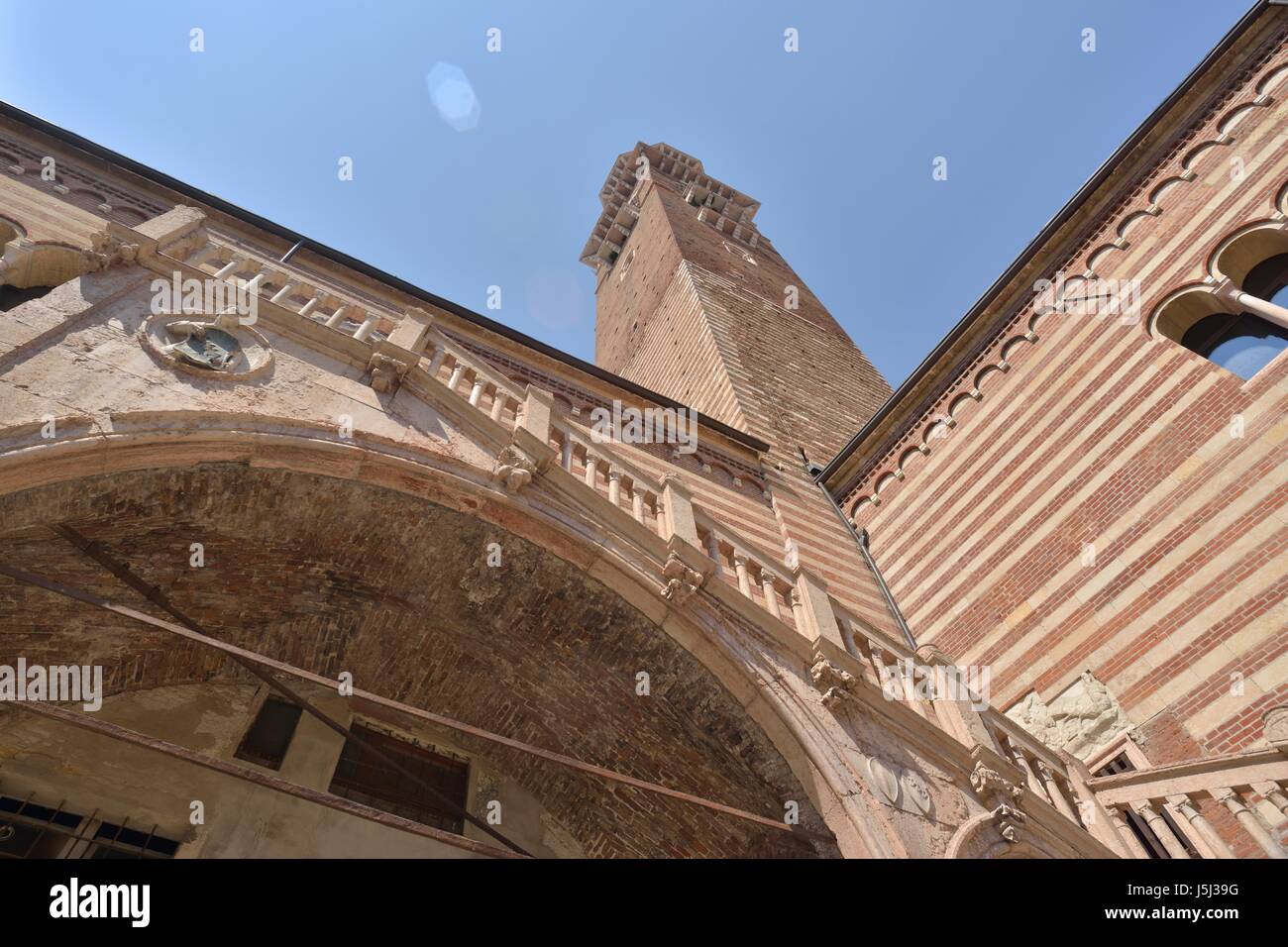 Palazzo della Ragione (Grund Palast), Verona-Italien Stockfoto