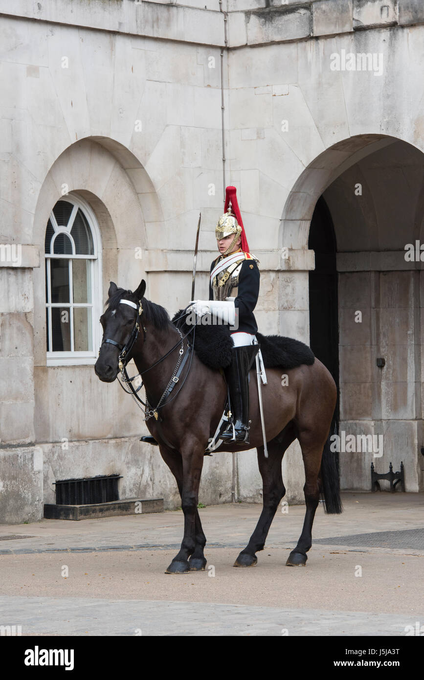 Household Cavalry. Die Wachablösung am Horse Guards Parade, London, UK Stockfoto