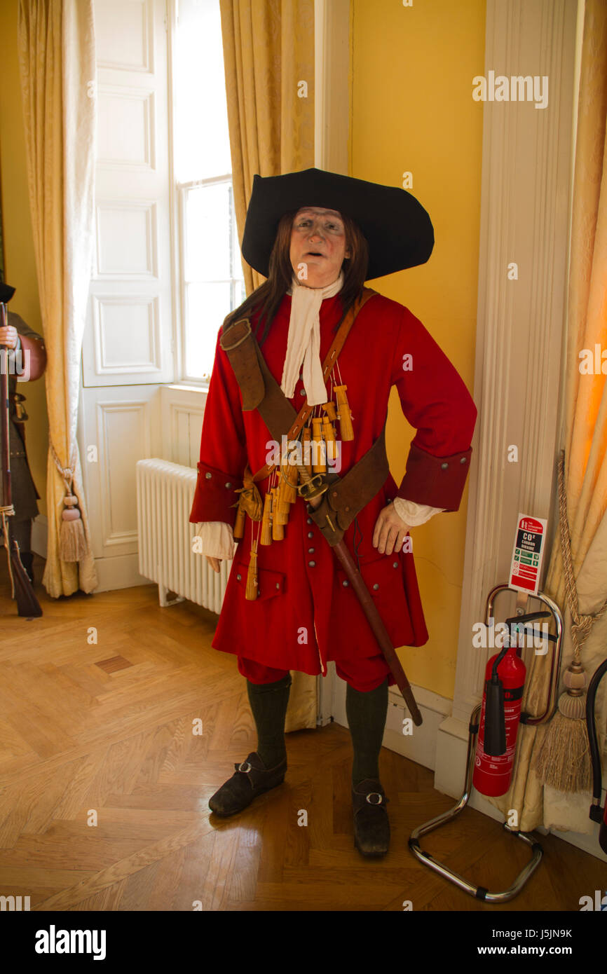 Schlacht am Boyne, 1690, William III Sieg über James II am Fluss Boyne, ein paar Meilen westlich von Drogheda. Stockfoto