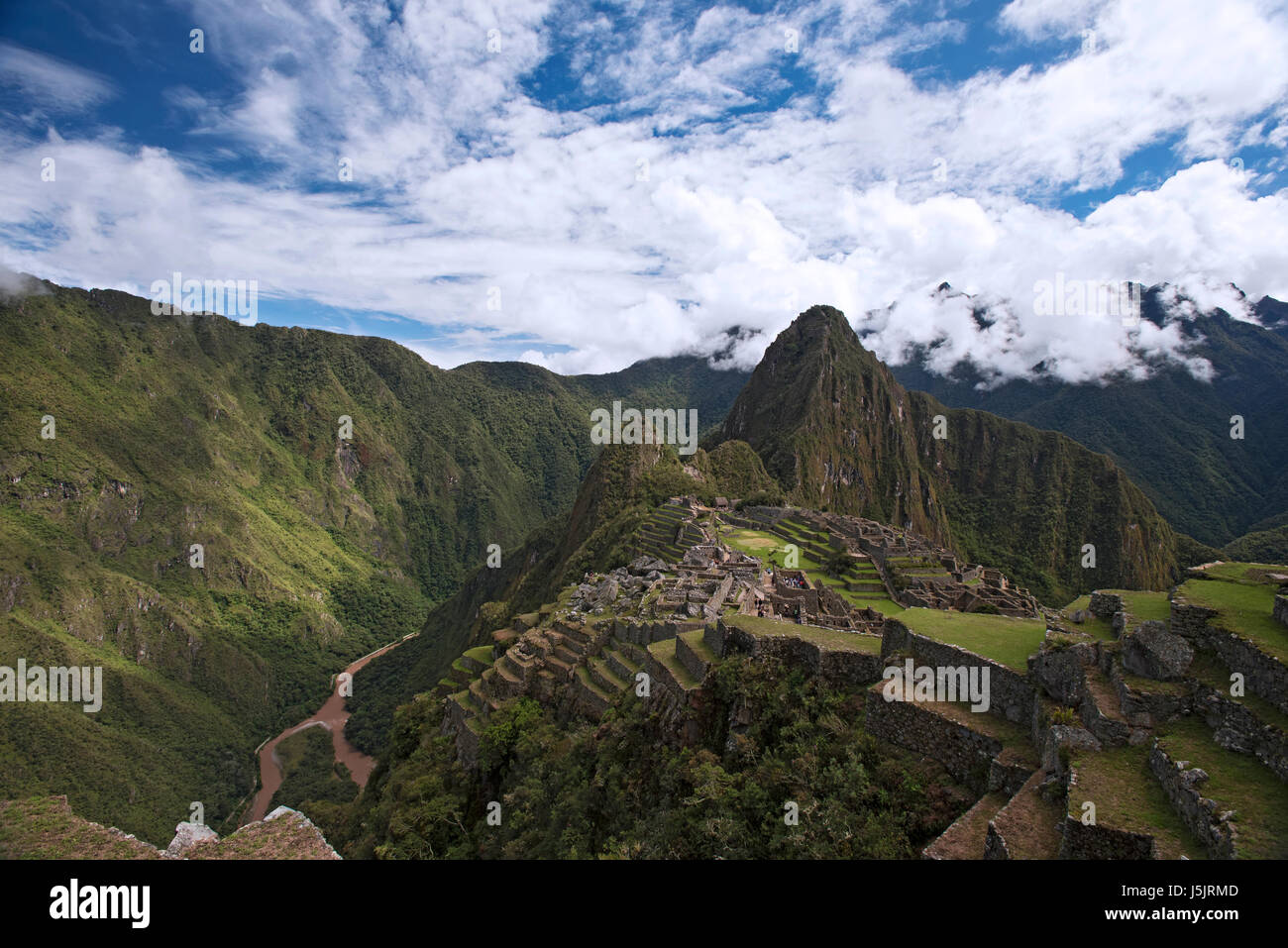 Die Ruinen von Machu Picchu, Peru Stockfoto