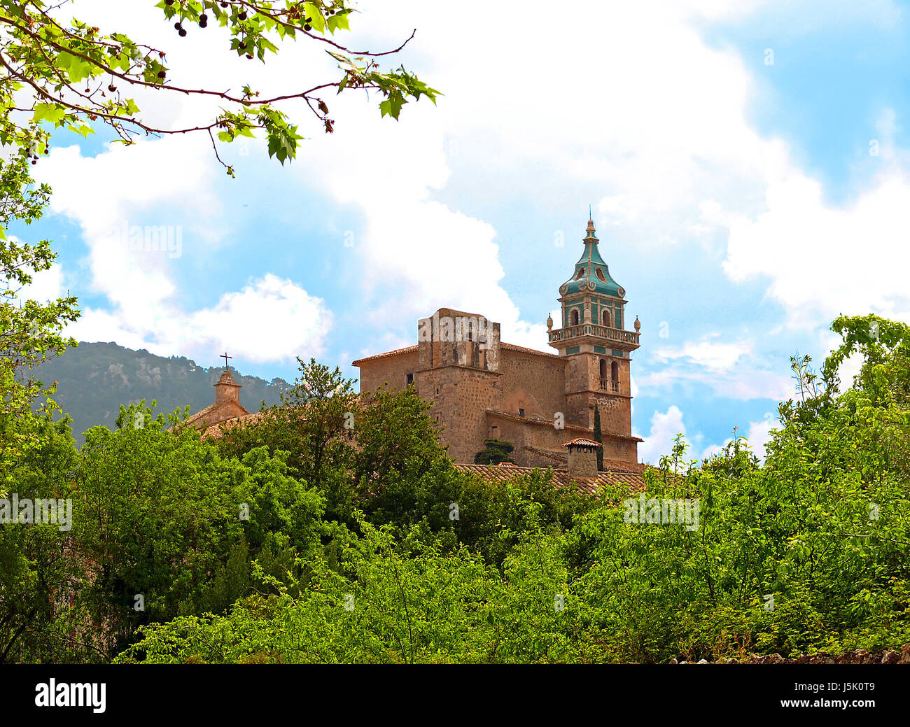 blaue berühmten Mallorca Spanien Kloster sakrale Kloster Sand sand Gebäude Stockfoto