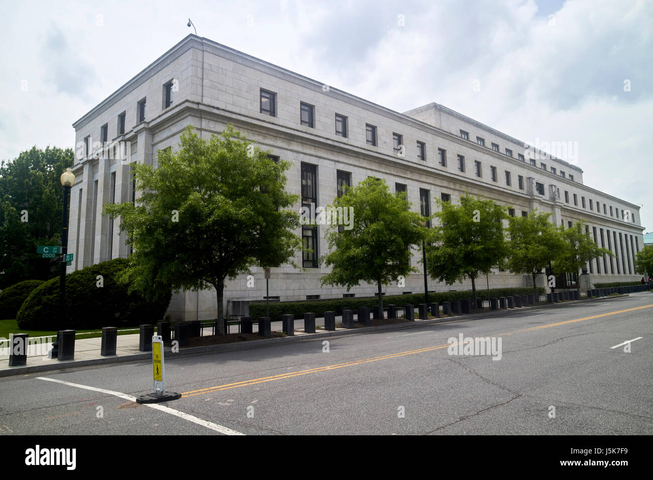 Bundesreserve-System an Bord Eccles building Washington DC USA Stockfoto