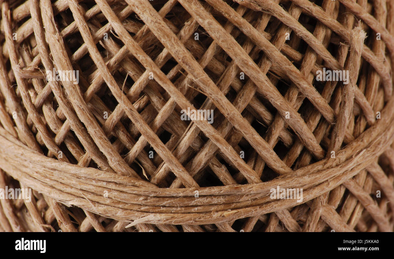 Makro Nahaufnahme Makro Aufnahme schließen sich Ansicht binden verbinden Kabel Gurt Leine Stockfoto
