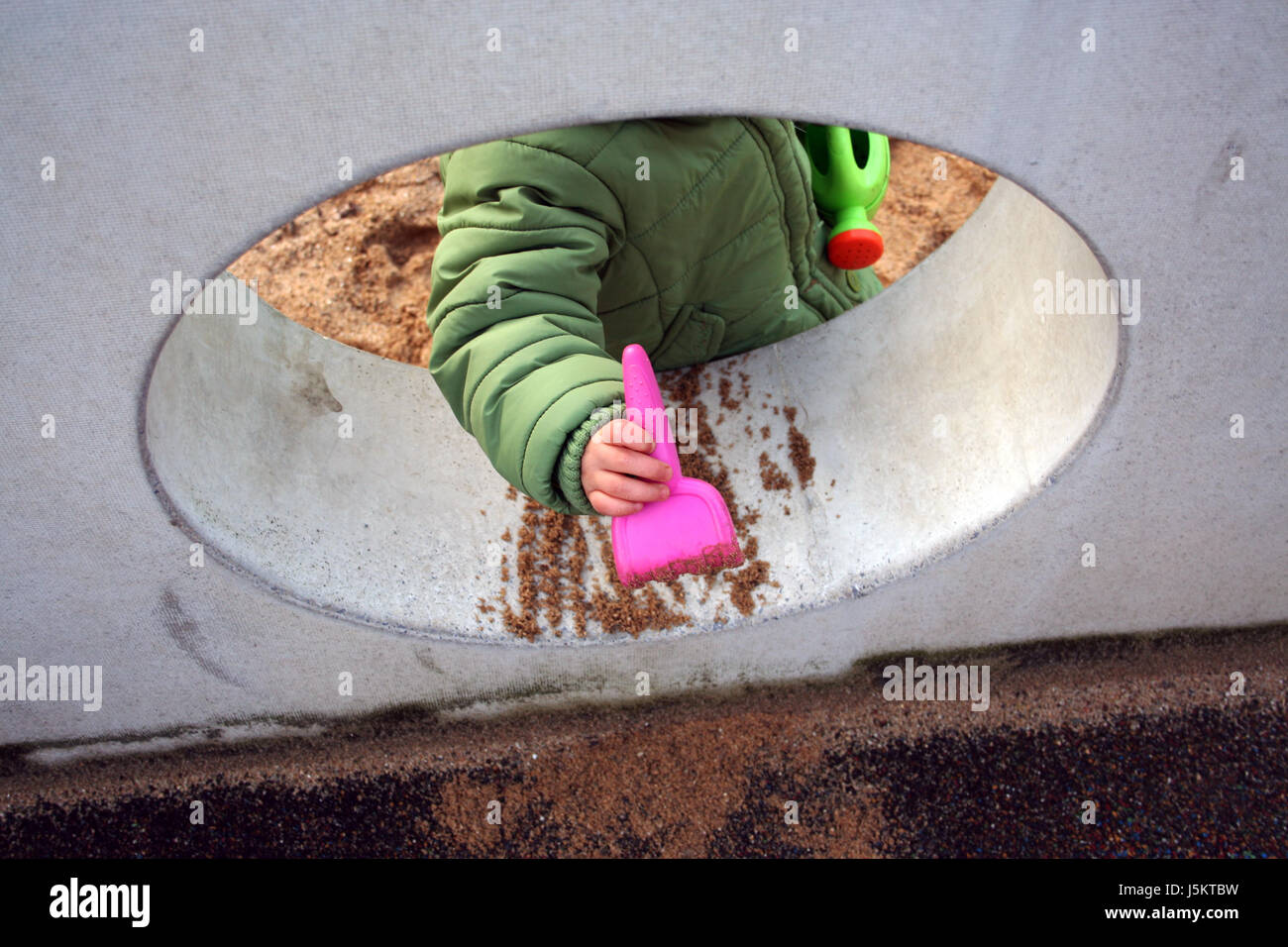 auf dem Spielplatz Stockfoto