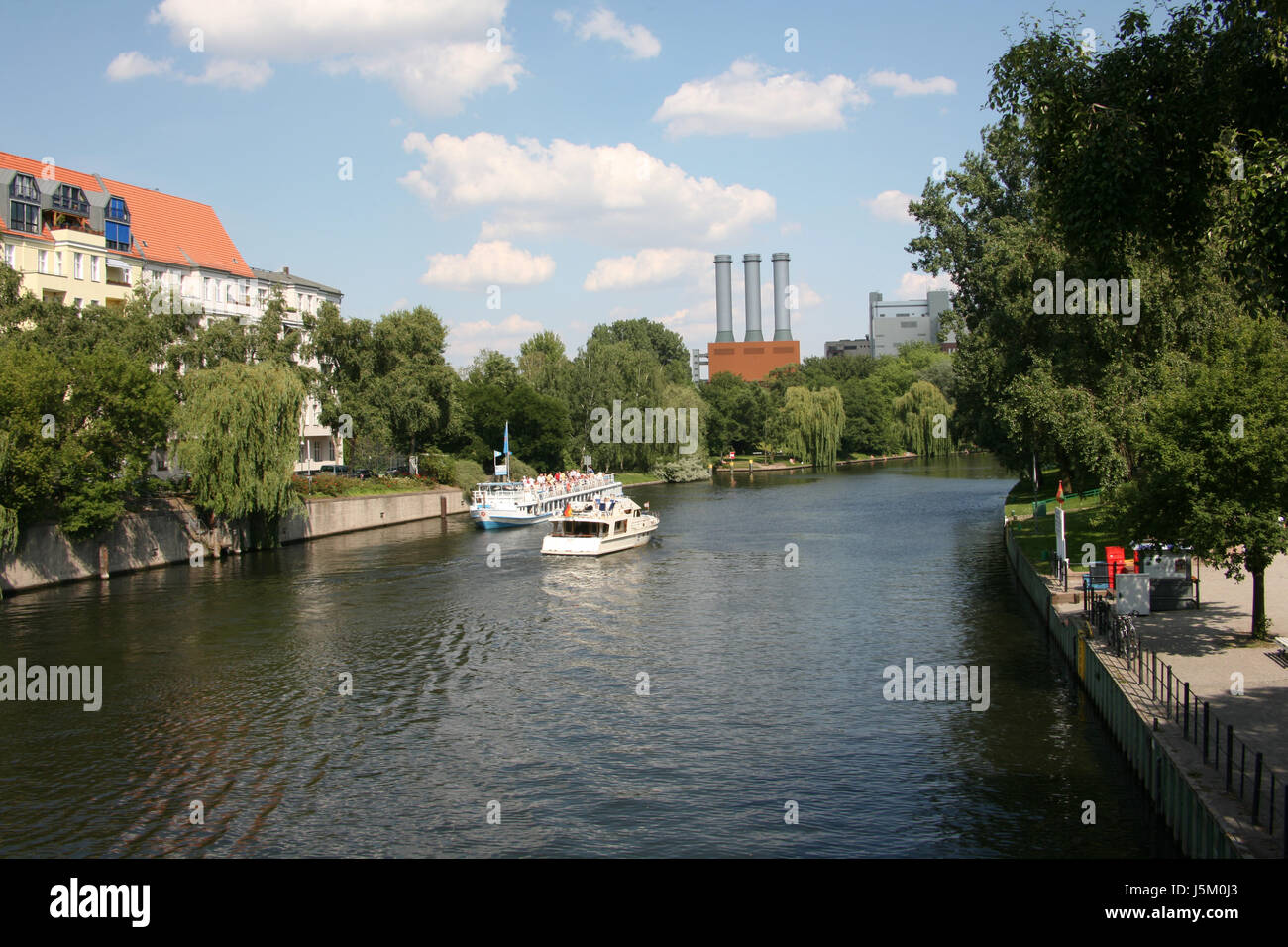 Berlin - Spree in charlottenburg Stockfoto