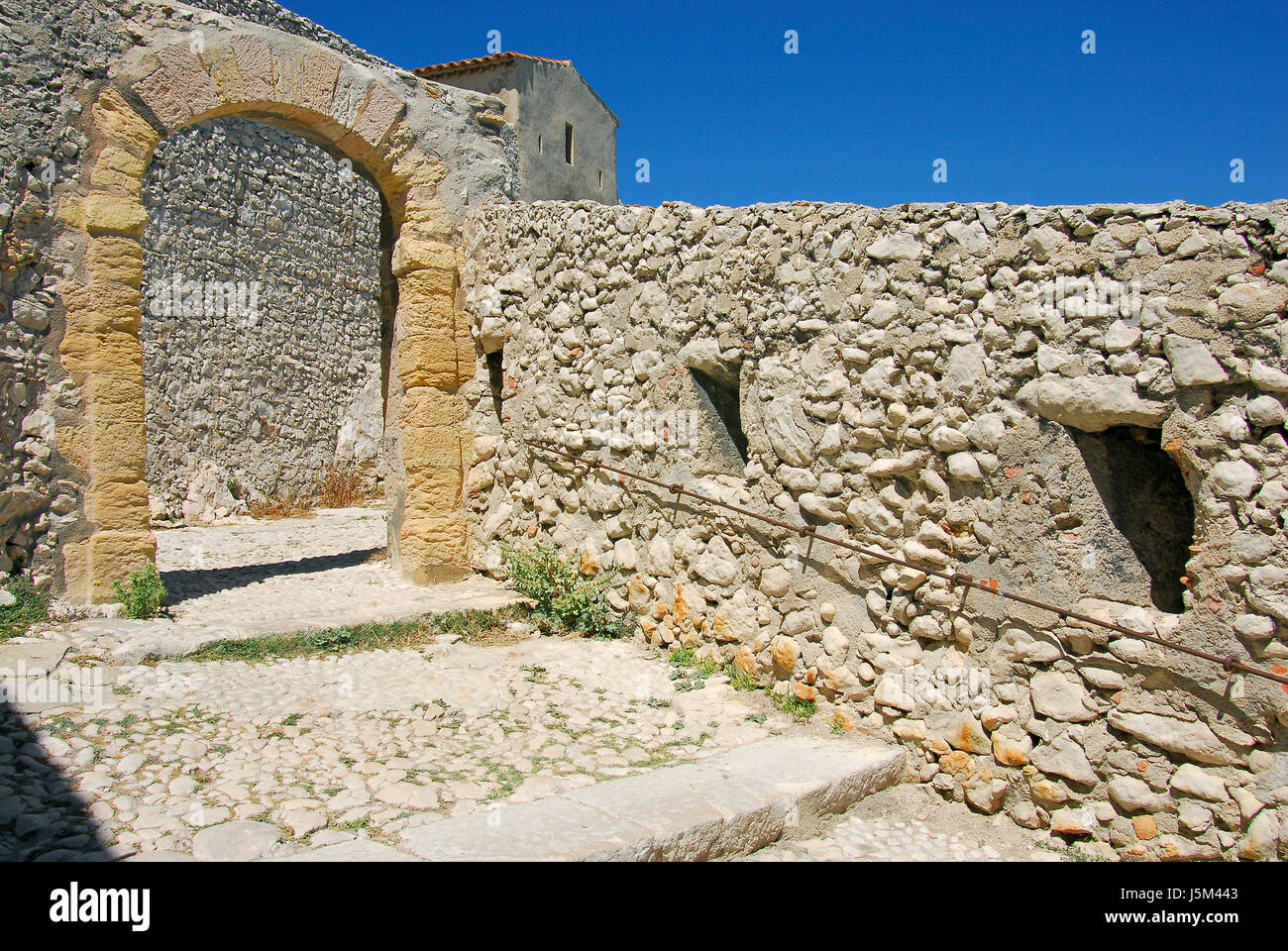 historische Treppe Tourismus Europa Frankreich Aufstieg Aufstieg Aufstieg Aufstieg bergauf Lauffläche Stockfoto