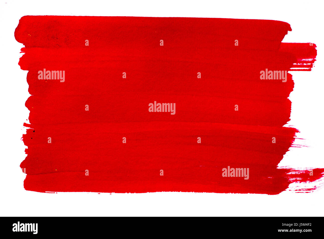 roten Aquarell auf Papier Hintergrundtextur gemalt Stockfoto