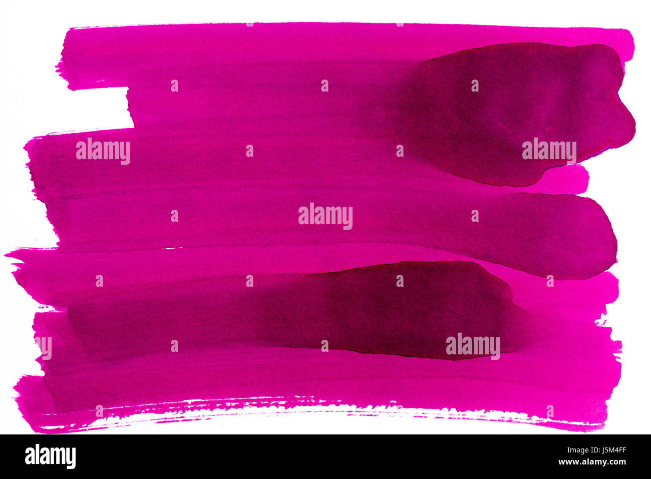 violette Aquarell auf Papier Hintergrundtextur gemalt Stockfoto