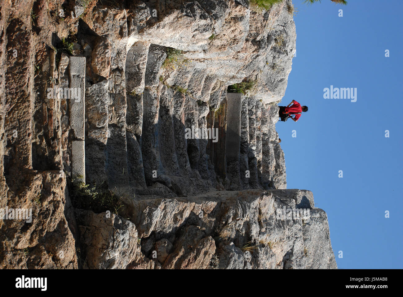 voraus, Areopag von Athen Stockfoto