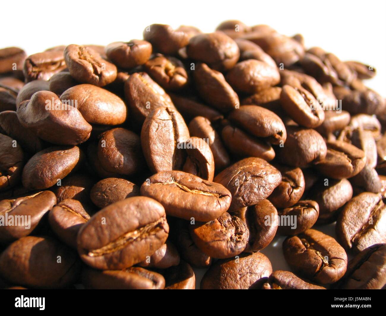 Café Tasse essen Nahrungsmittel Kaffee Kaffeebohnen Makro Nahaufnahme Makro Aufnahme schließen Stockfoto