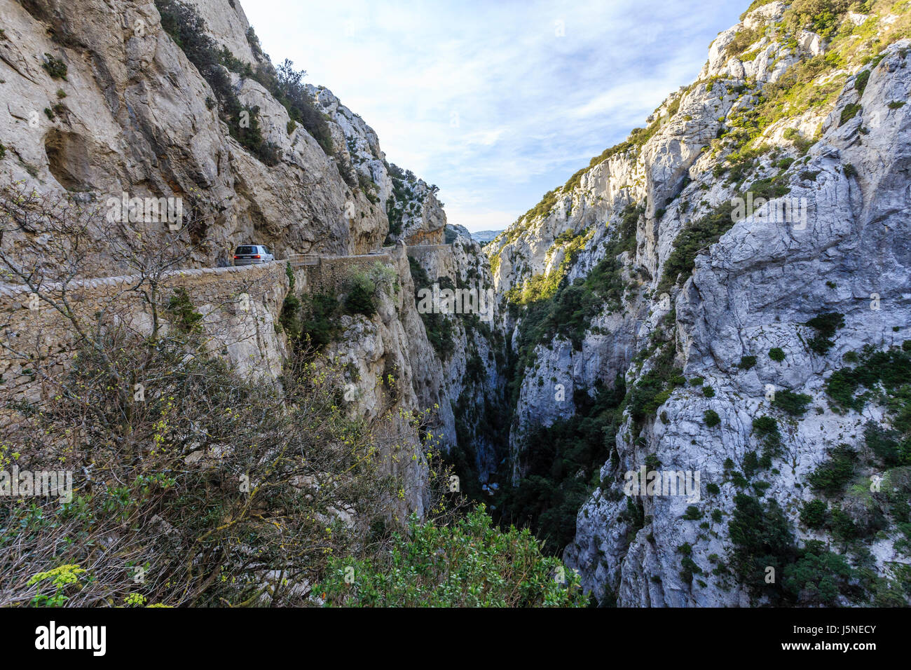 Frankreich, Pyrenäen Orientales, Saint Paul de Fenouillet, Galamus Stockfotografie Alamy