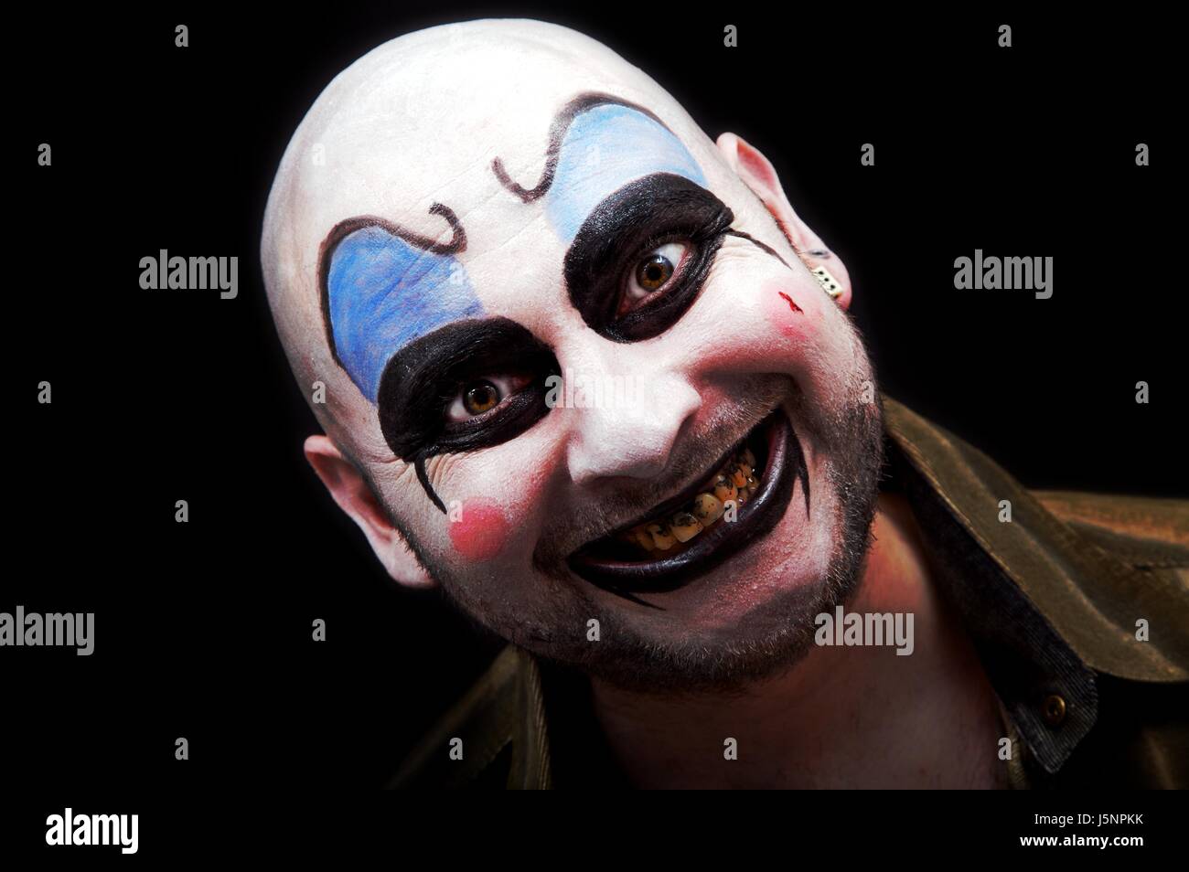 Augen clown Harlekin Strahlen Bart Anblick Ansicht Outlook Perspektive  vista Stockfotografie - Alamy