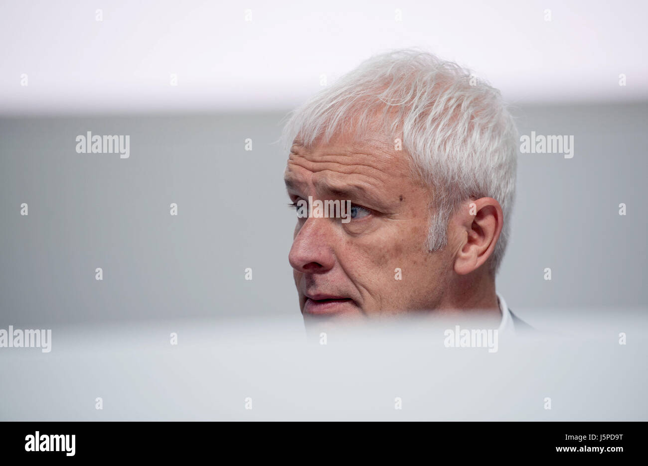 Neckarsulm, Deutschland. 18. Mai 2017. Matthias Müller, Vorstandsvorsitzender der Audi AG, abgebildet auf der Audi AG Hauptversammlung in Neckarsulm, Deutschland, 18. Mai 2017. Foto: Marijan Murat/Dpa/Alamy Live News Stockfoto