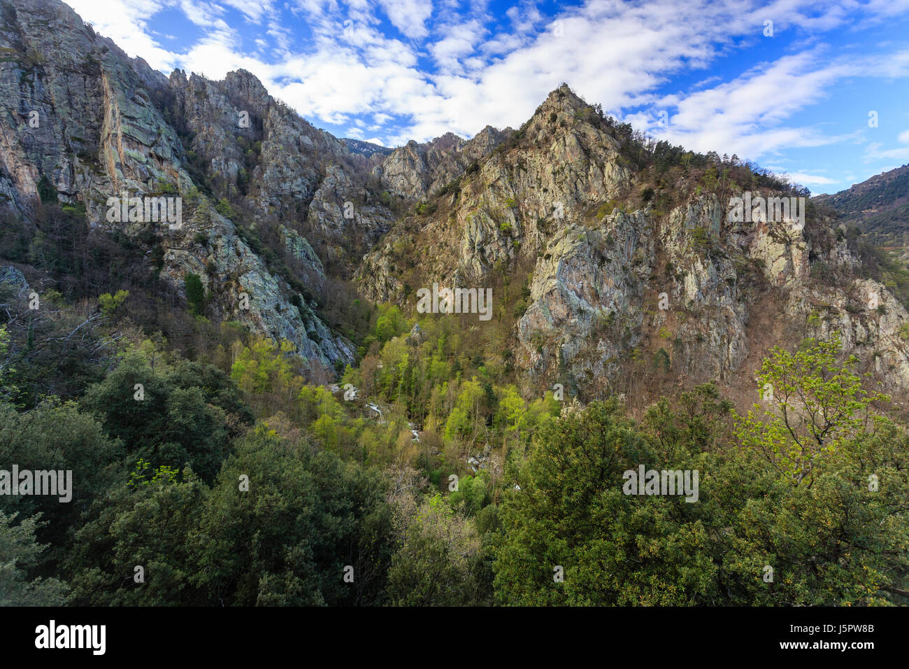 Frankreich, Pyrenäen Orientales, Casteil, Berg Stockfoto