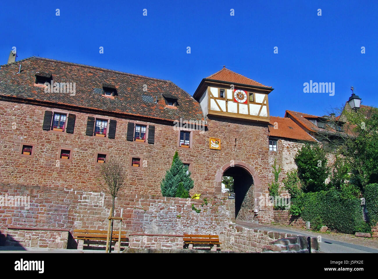 Eingang dilsberg Stockfoto