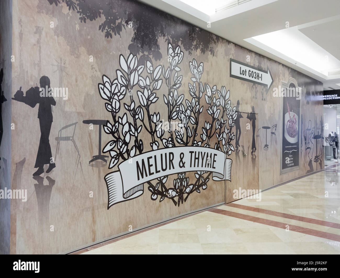 Melur & Thymian Logo, Malaysia Stockfoto