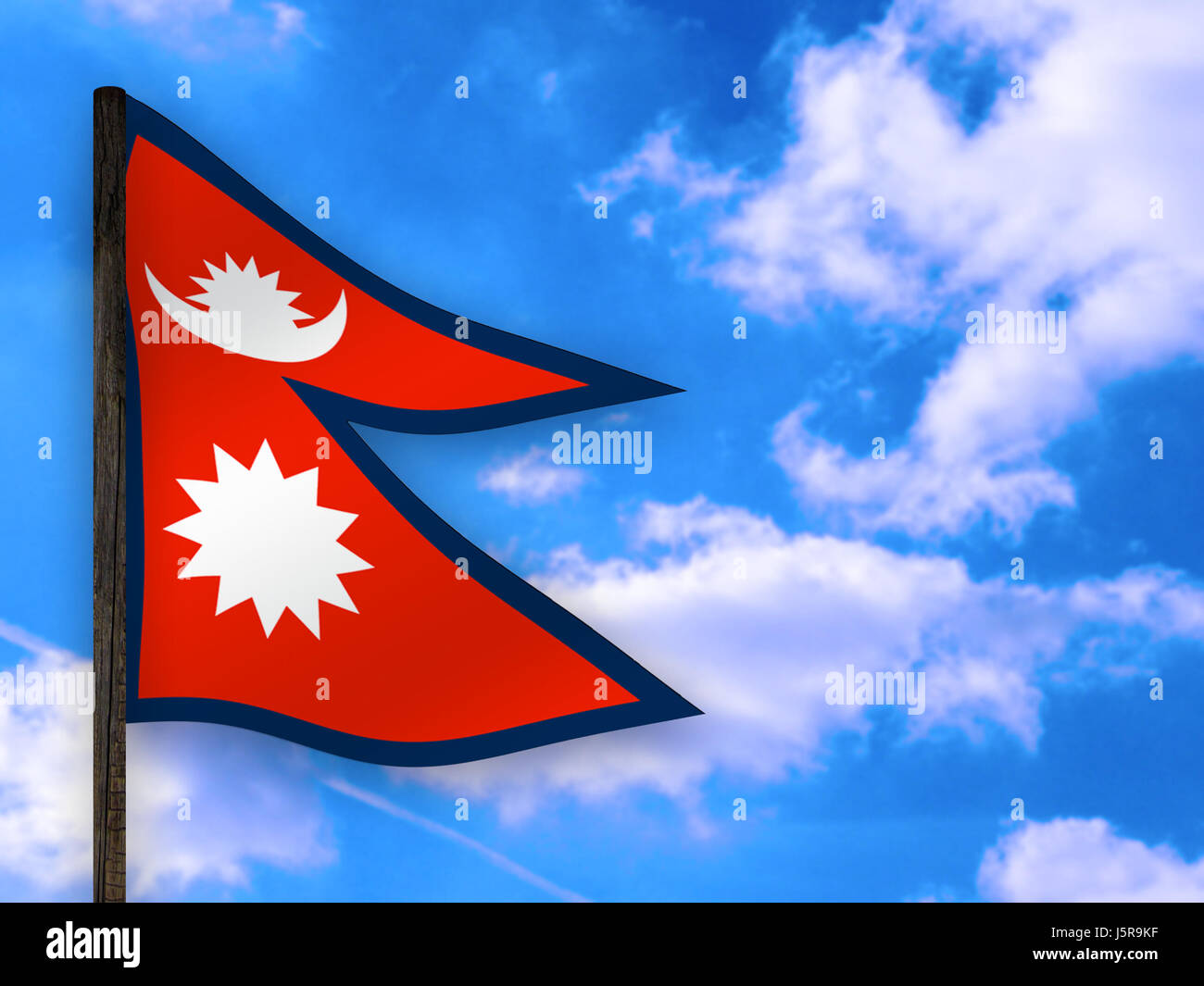 Flag Nepal Stockfotos & Flag Nepal Bilder - Alamy