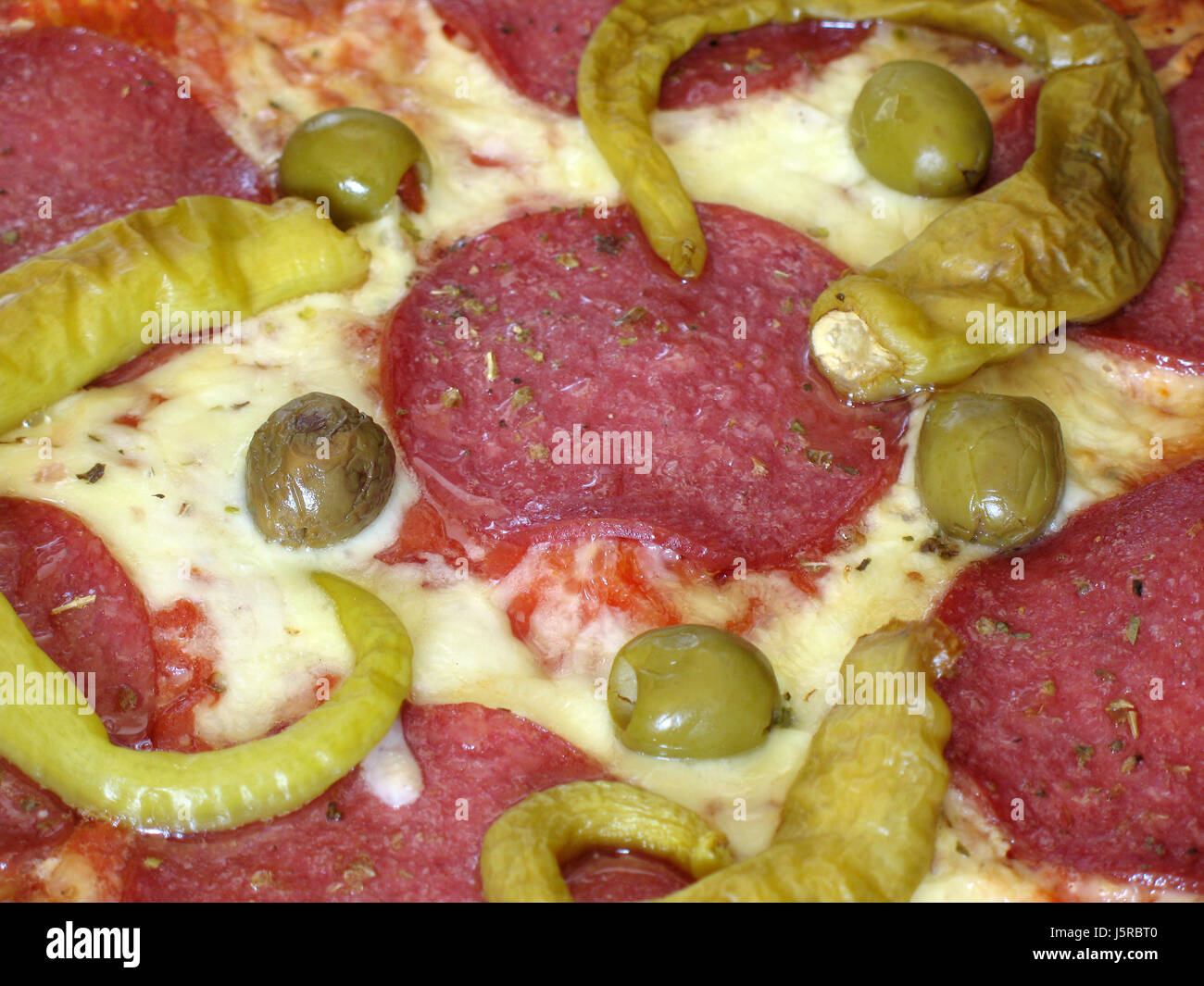 Makro Nahaufnahme Makro Aufnahme nah oben Blick zierlich gehen Pizza paprika Stockfoto Makro Nahaufnahme Makro Aufnahme nah oben Blick zierlich gehen Pizza paprika Stockfoto