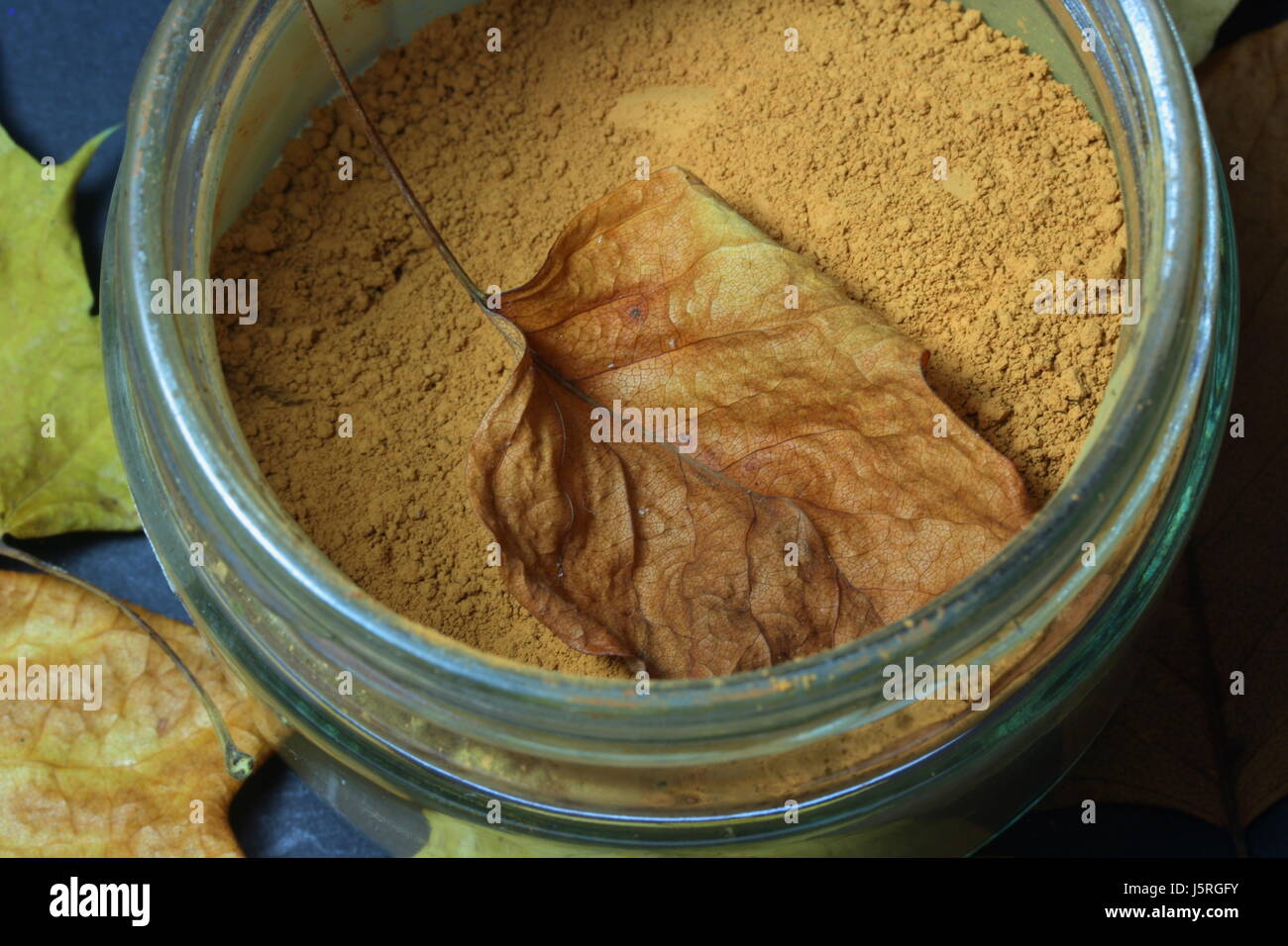 Herbst Staub Stockfoto