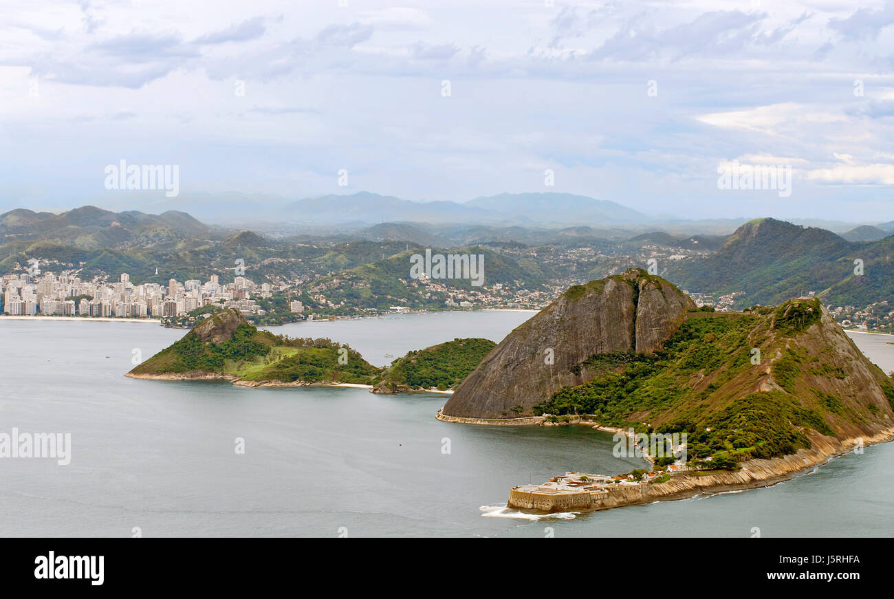 berühmt, Sightseeing, Brasilien, Kegel Zucker, Brasilien, Rio, Brasilianische Stadt sdamerka Stockfoto