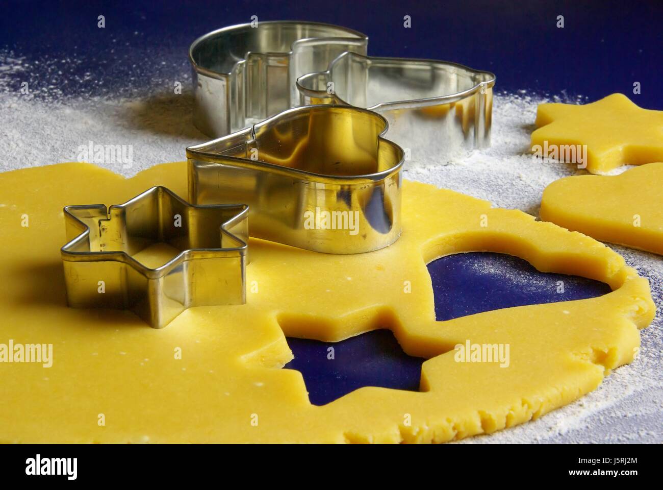 Nibble Holz Advent Mond Teig bereiten Form Glocke Cookie Keks Weihnachten Stockfoto