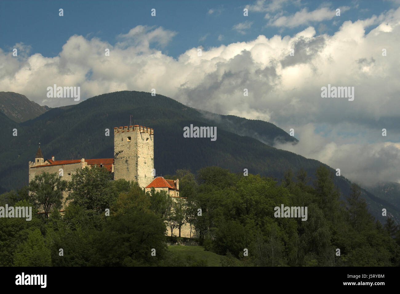 Schloss Bruneck Stockfoto