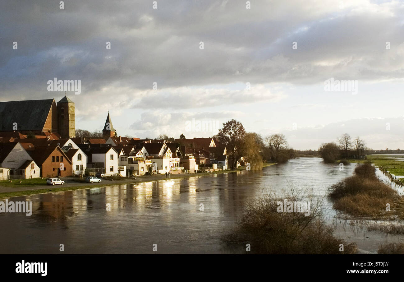 Verden - Land unter Stockfoto