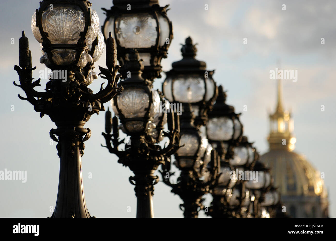 historischen Paris Invalides Sightseeing Aufnahme Pont Alexandre Alexander 2 Iii Stockfoto
