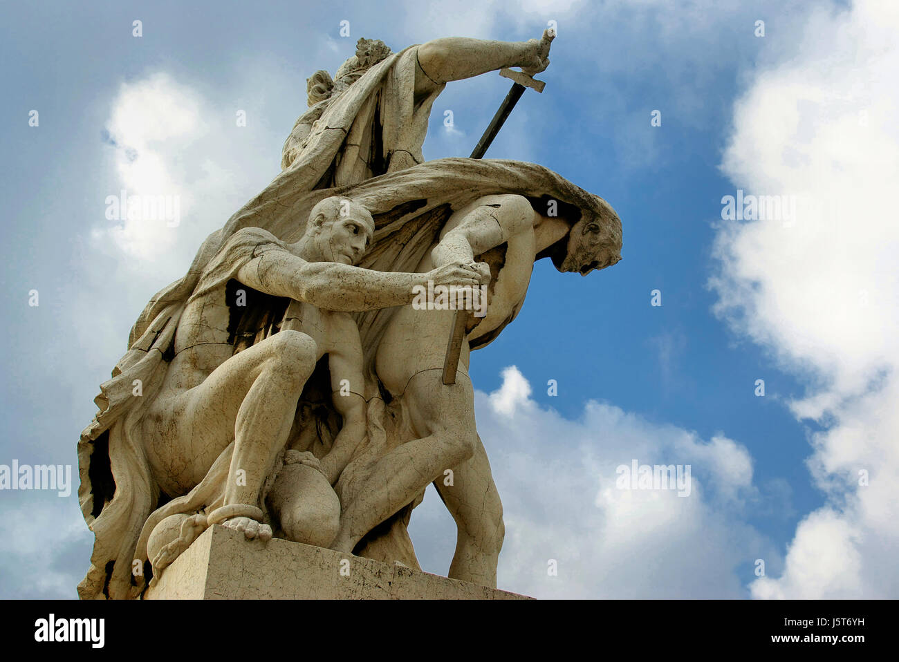 Denkmal zu kämpfen kämpfenden Soldaten Rom Roma Italien Denkmal Urlaub Stockfoto