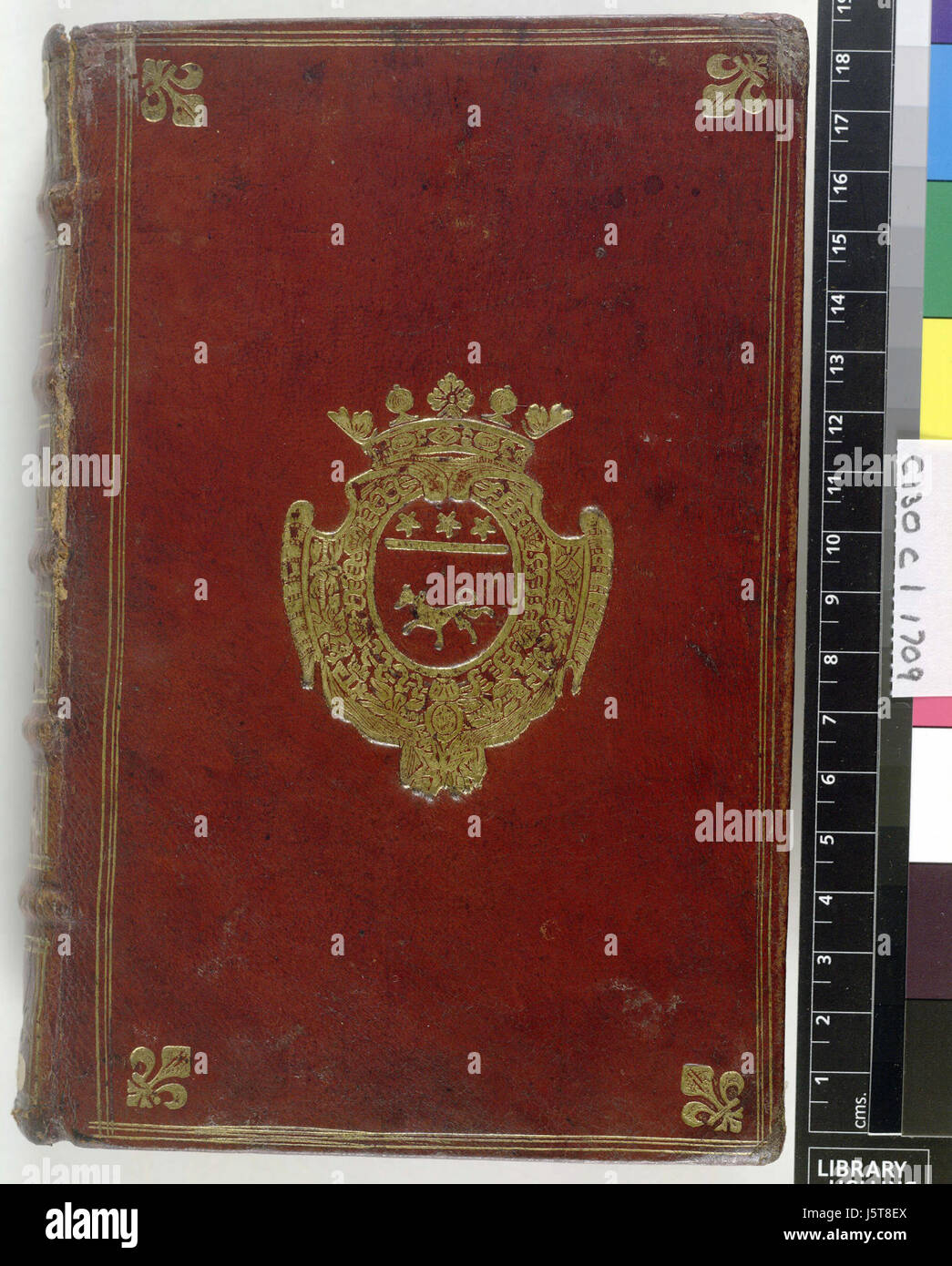 -Almanach Ou Calendrier. - Almanach royal, etc. - obere Abdeckung (c130c1 (1709)) Stockfoto