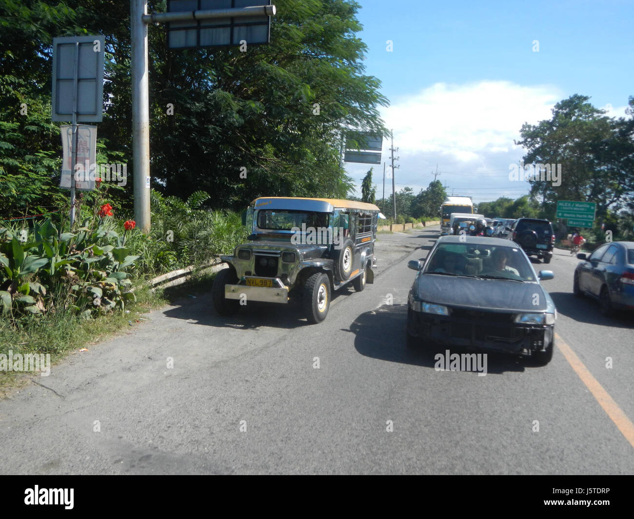 0375 MacArthur Highway Malolos Guiguinto Bulacan Abschnitt 14 Stockfoto