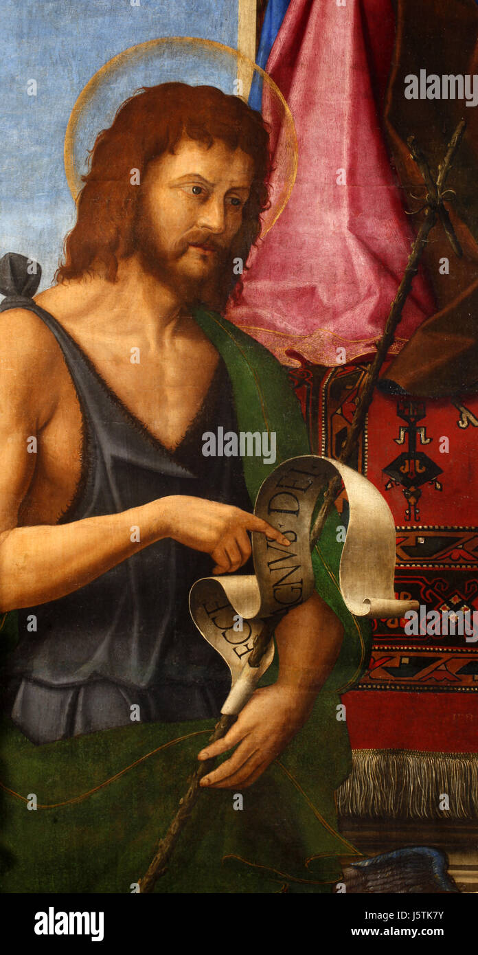 Girolamo da Santa Croce: Hl. Johannes der Täufer Stockfoto