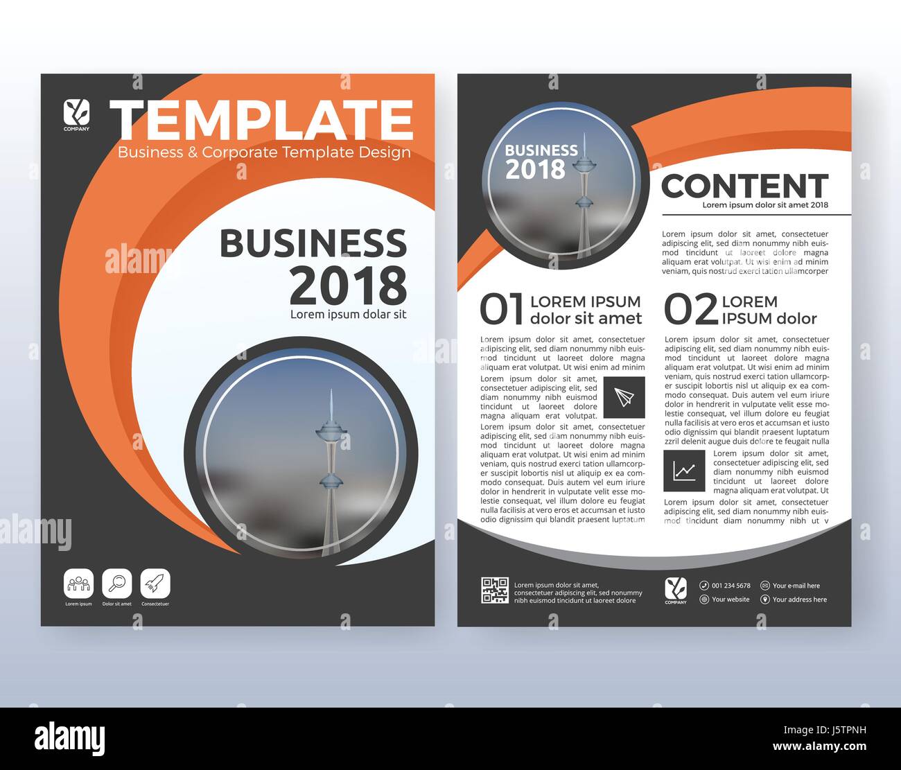 Mehrzweck Corporate Business Flyer Layout Design Geeignet Fur Flyer Broschure Buch Cover Und Jahresbericht Orange Schwarze Farbmuster In S Stock Vektorgrafik Alamy