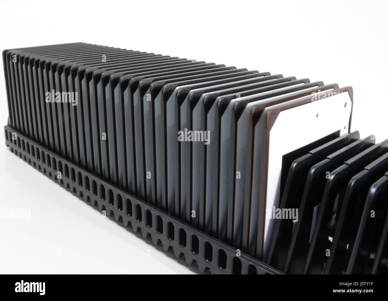 Filmstreifen Dia Magazin Demonstration Verwahrung zählen positive Foto Stockfoto