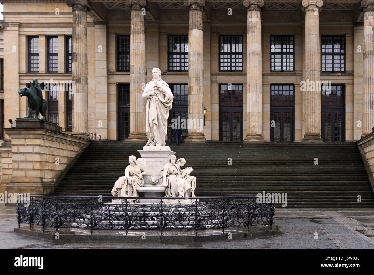 Denkmal Berlin Denkmal Berlin Theater Spielhaus Hauptstadt gendarmenmarkt Stockfoto