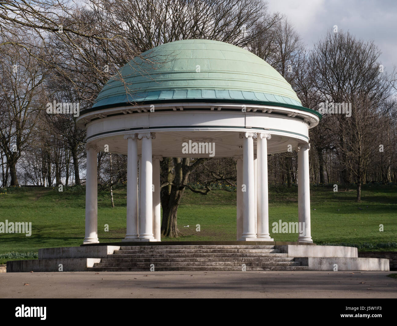 Musikpavillon im Clifton Park, Rotherham, Yorkshire, England, UK Stockfoto