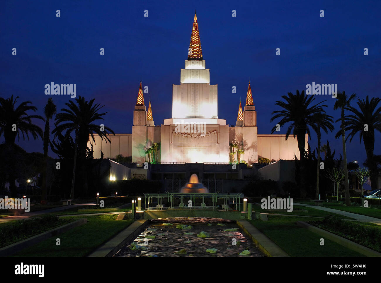 Tempel kalifornischen Stil der Architektur architektonischen Baustil der Kirche Stockfoto