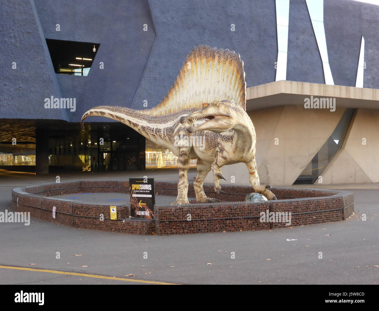 Das Museu Blau in Barcelona ist ein naturwissenschaftliches Museum mit Sammlungen zu Paläontologie, Geologie und Biodiversität. Es ist Teil des Museums für Naturwissenschaften in Barcelona. Stockfoto