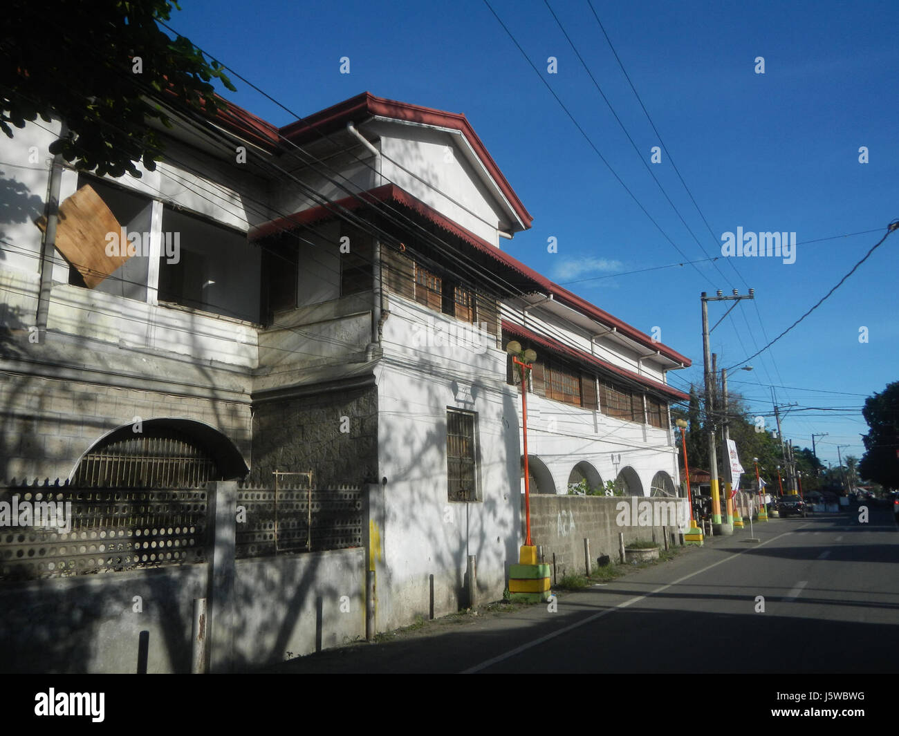 01522 St. Michael der Erzengel Pfarrkirche San Miguel Bulacan 01 Stockfoto