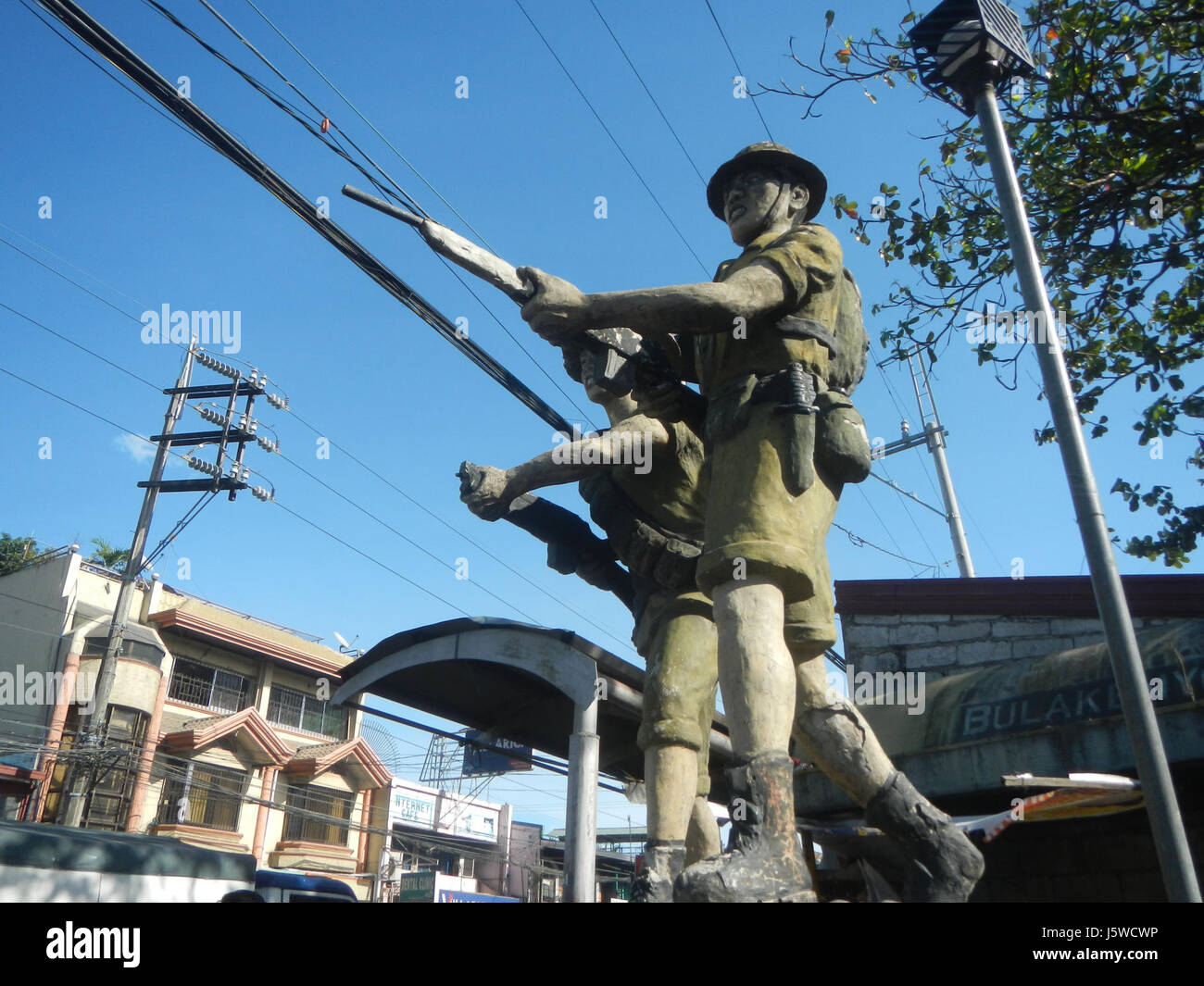 0248 Denkmal Memorial Wakas Bocaue Bulacan Straßen Felder 03 Stockfoto