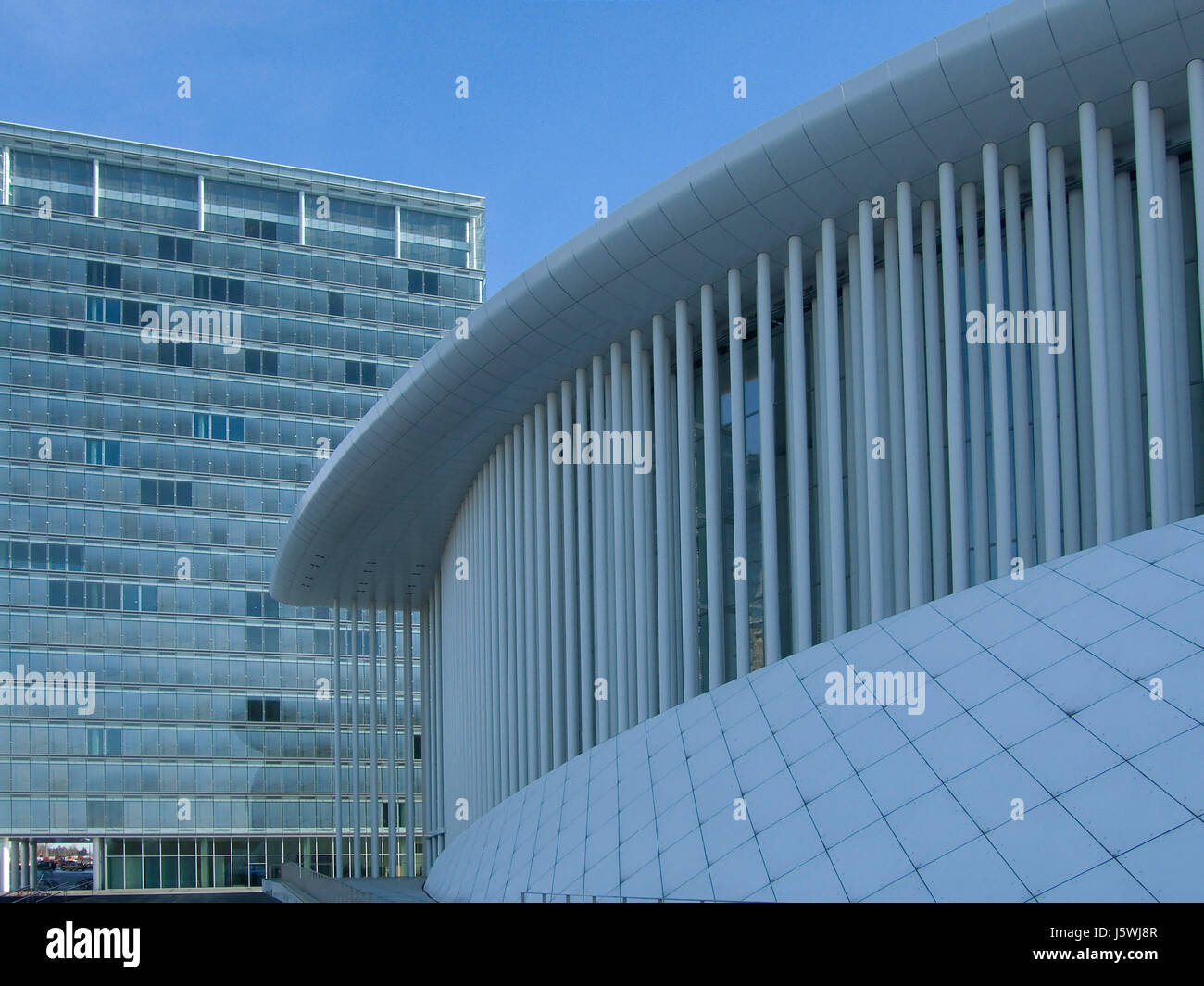 Philharmonie Orchester Luxemburg Konzert Halle Mitglied einer Stockfoto