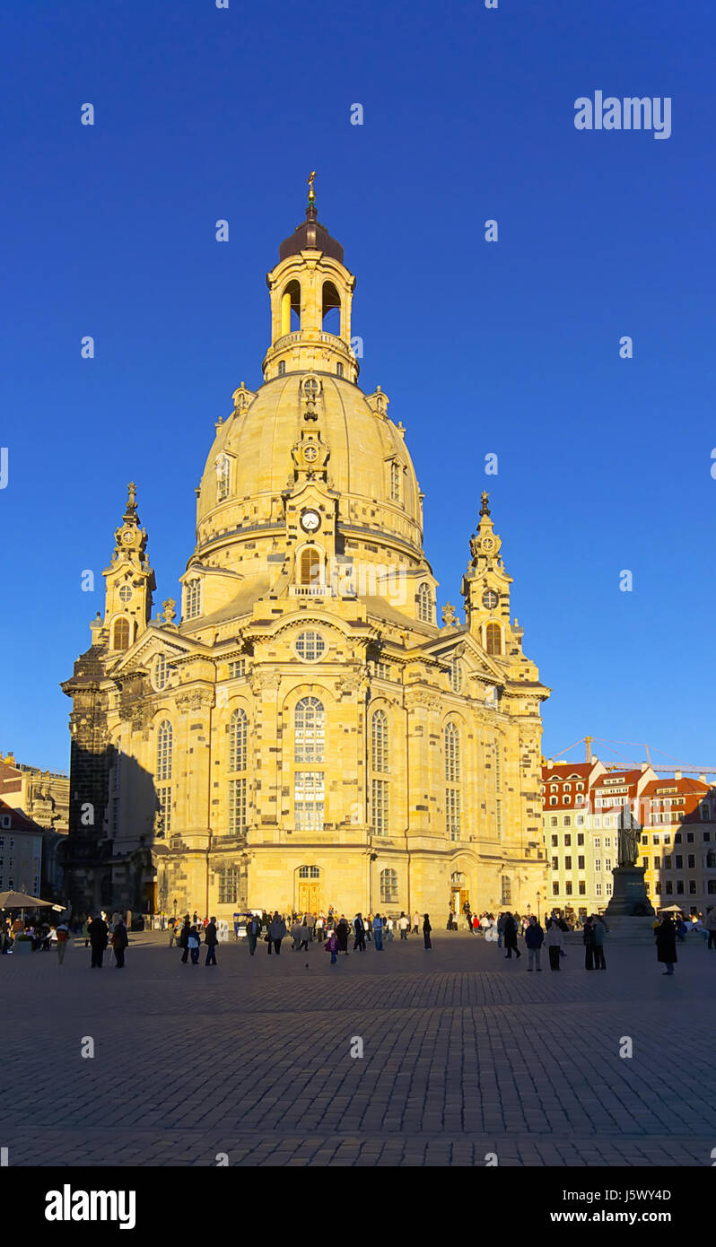 Kirche Dom Deutschland Bundesrepublik Deutschland Sachsen Dresden Barockhaus Stockfoto