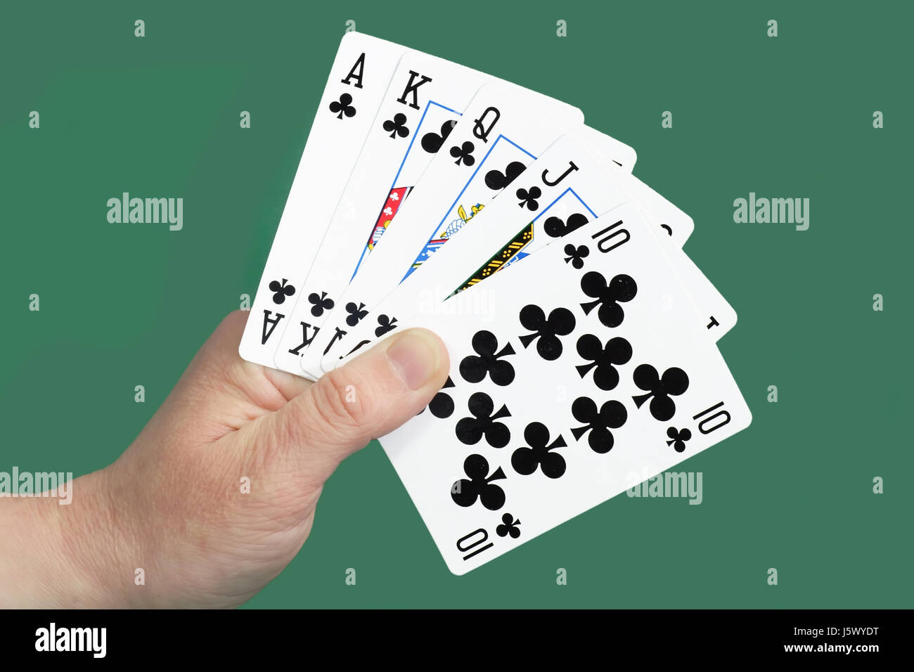Packung von Karten Spiel des Zufalls Zahlen-Karten Skatkarten-Glücksspiel  Stockfotografie - Alamy