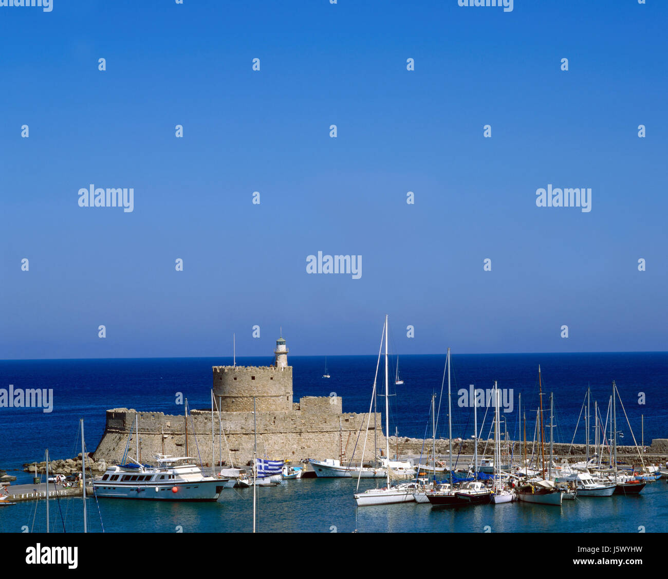 Reisen Griechenland Hafen Insel antike Insel blau schöne beauteously schöne Reise Stockfoto