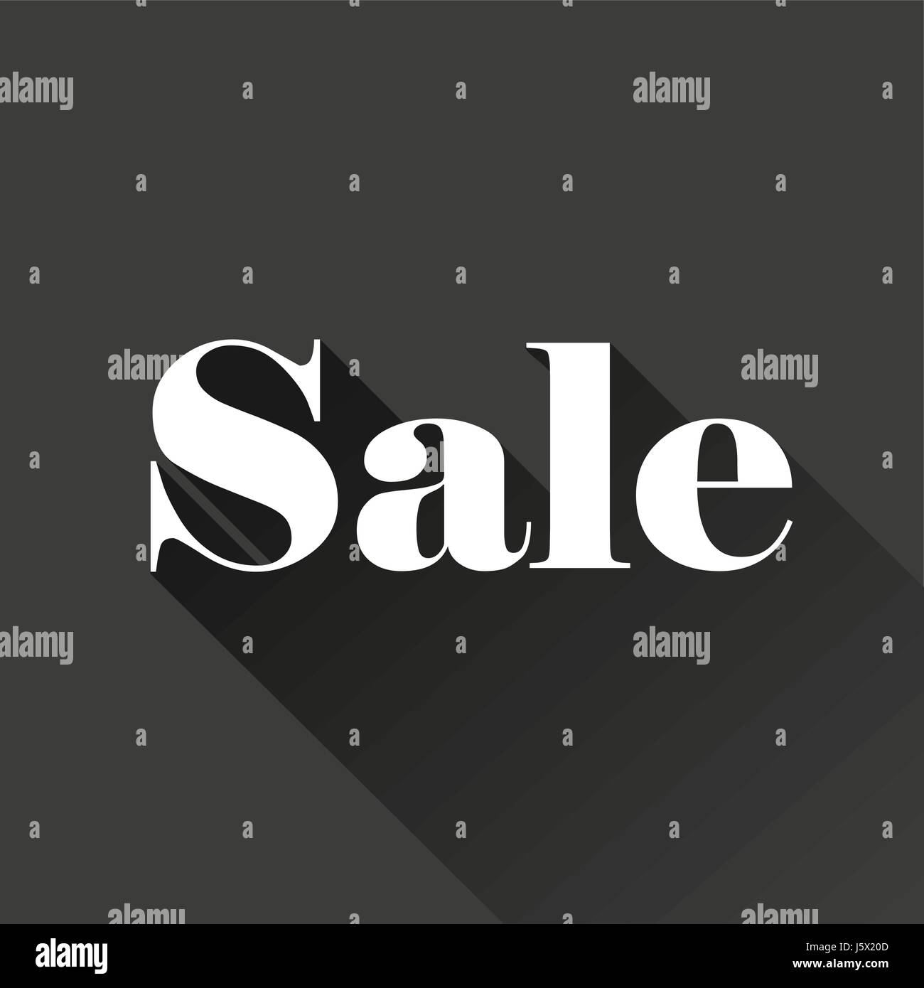 Verkaufsschild auf grauem Hintergrund Stock Vektor